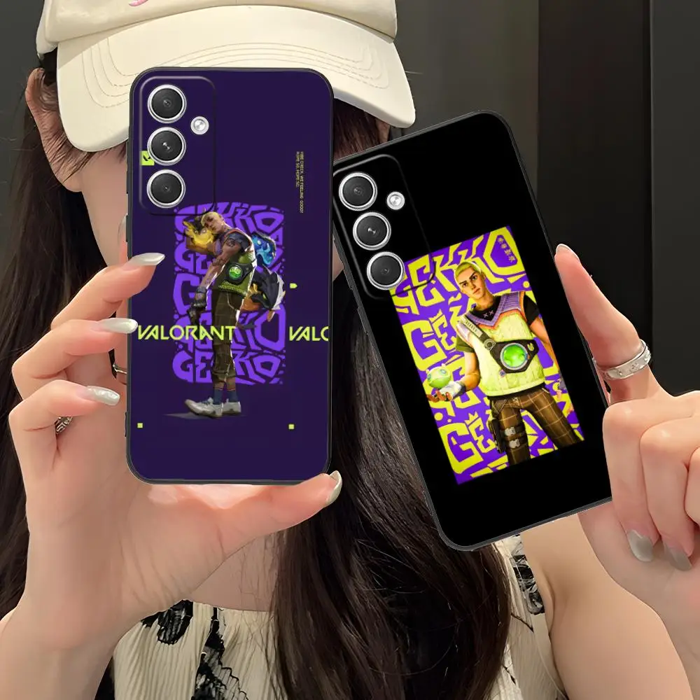 

Чехол для мобильного телефона Valorant Gekko для Samsung Galaxy S25 S24 S23 S22 S21 S20 Note20 Plus FE Ultra Color Protective Cover