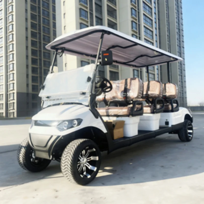 

Электрический гольф-кар для бездорожья/вездеходный, стильный и уникальный, с коричневым сиденьем