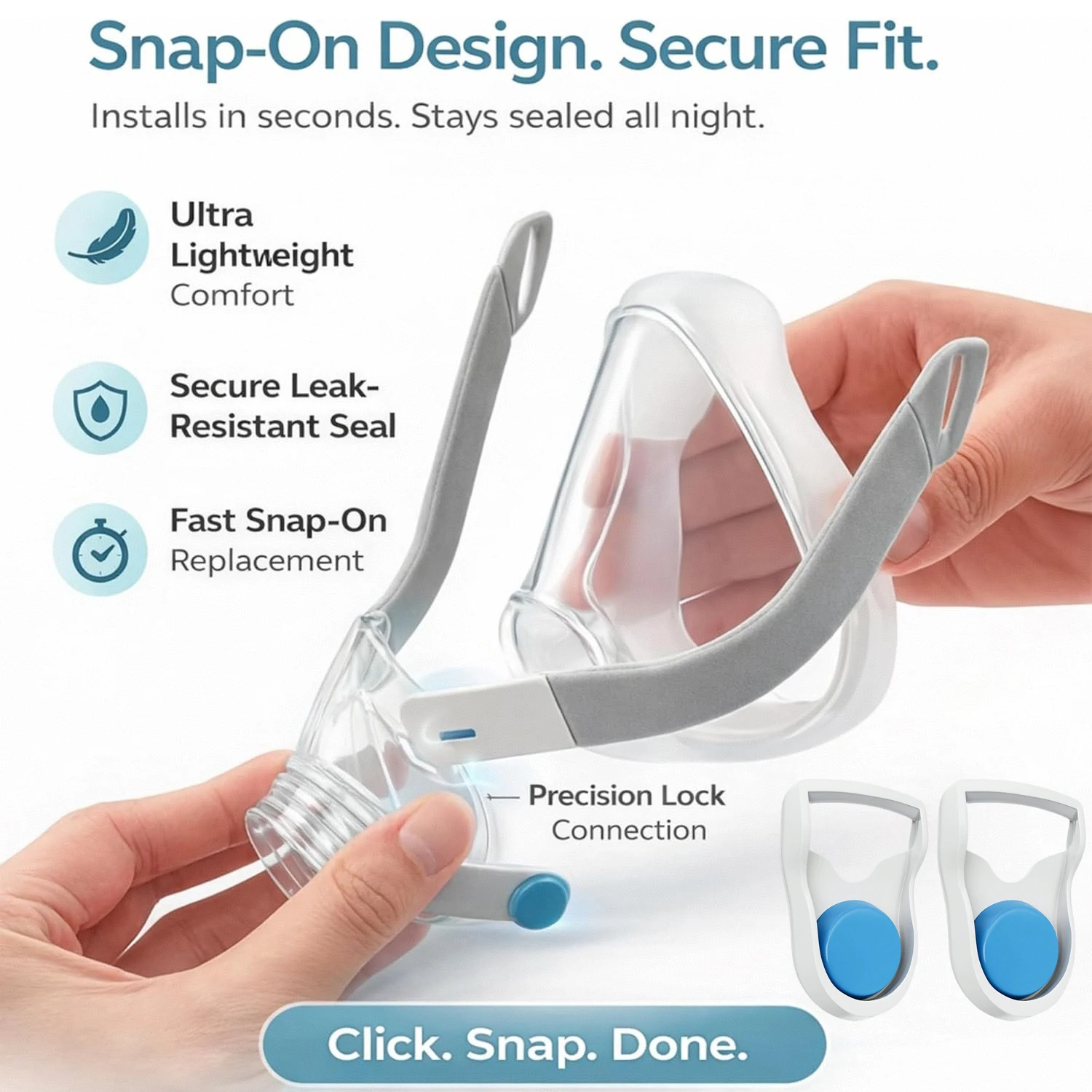 

Рамка F20 для полнолицевой маски AirFit F20 - включает рамку, 2 клипсы - плотная посадка, удобный дизайн - совместима с AirFit F20