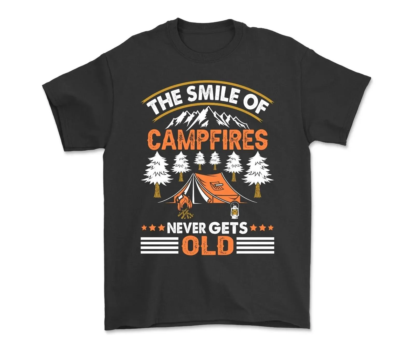 The Smile Of Campfires Never Gets Old Shirt Nature Lover Shirt Hiking Gift Shirt