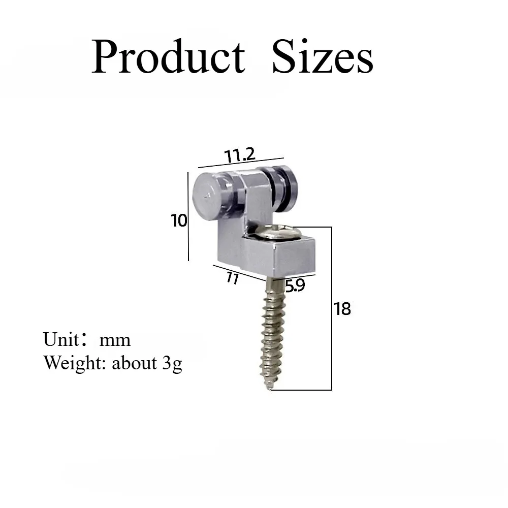 4pcs Electric Guitar Chrome Roller String Trees Retainer Mounting Tree Guides for Fender Strat Stratocaster Tele Telecaster - view 5