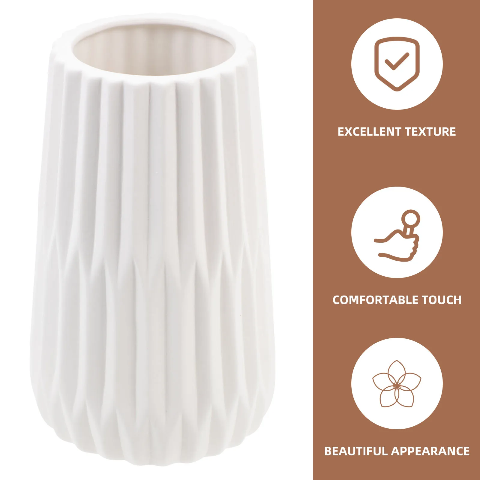 

1Pcs Desktop Ceramic Vase Beautiful Appearance Flower Display Holder Perfect Gift Family Friends Desktop Ceramic Vase