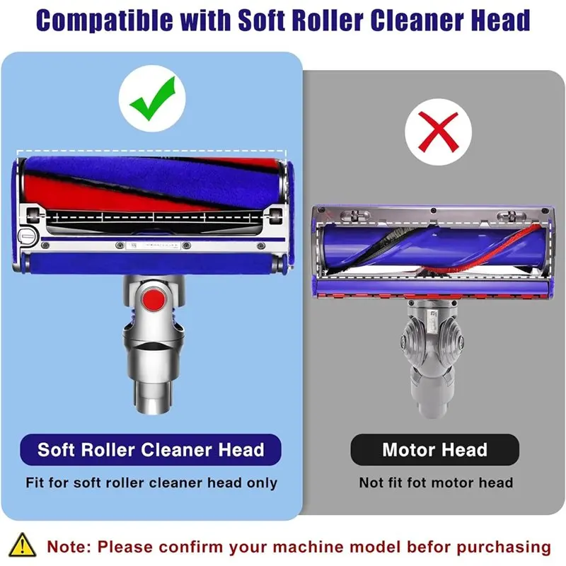 Roues et axes de remplacement souples LITE pour aspirateur Dyson V6 V7 V8 V10 V11, pièces de tête d'aspirateur