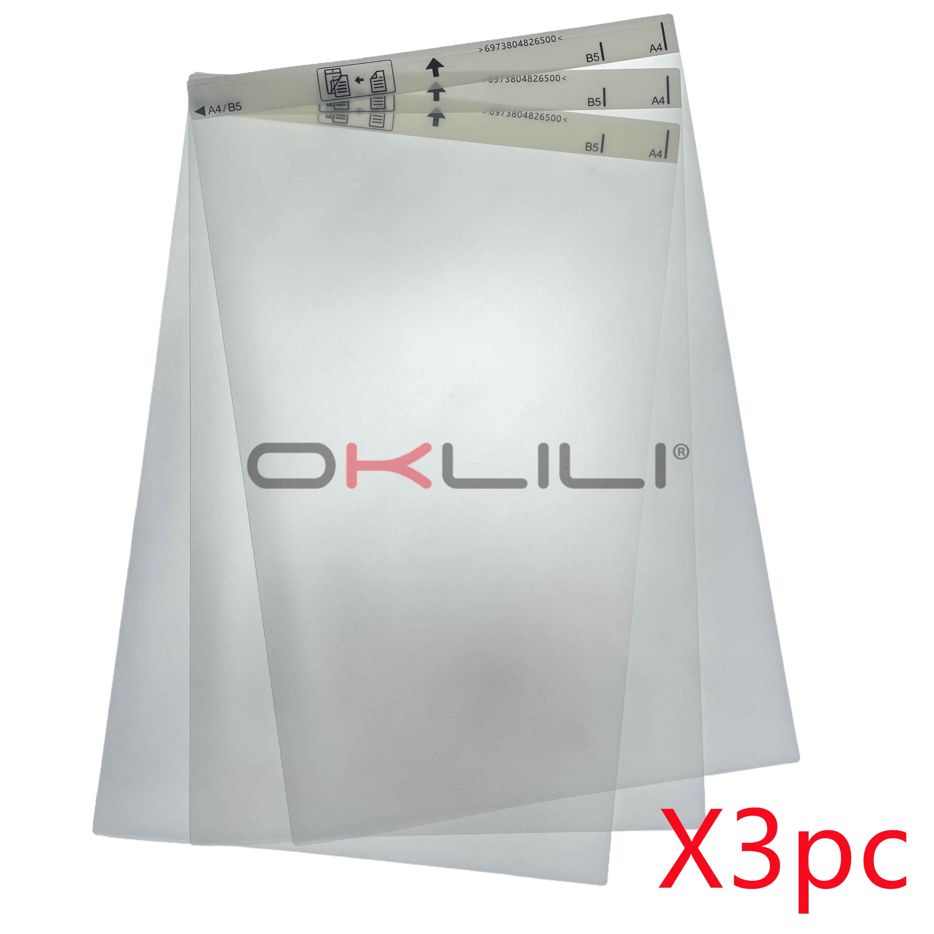 

3pcX B12B819451 Carrier Sheets Sheet for Epson Portable Scanners WorkForce ES-55R ES-60W ES-65WR ES-50 DS-80W DS-70 RR-60 RR-70W