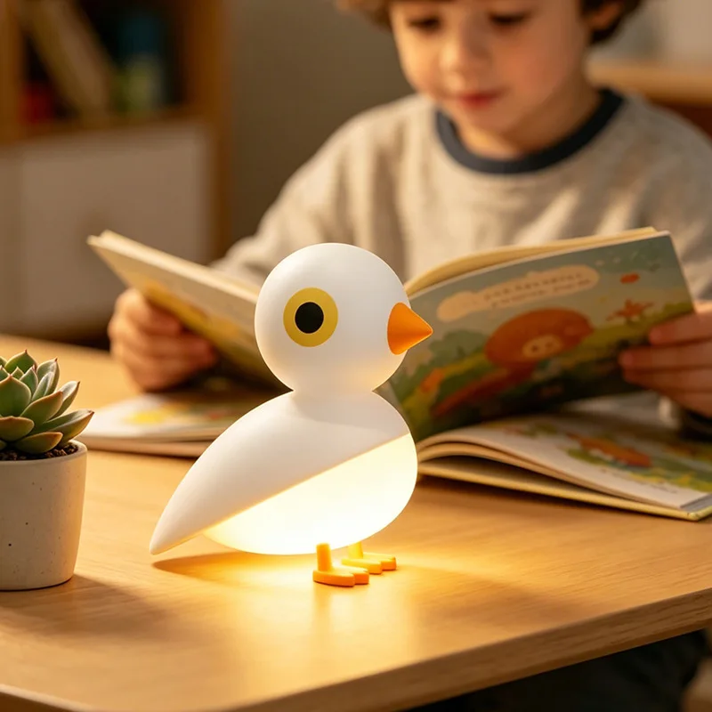LED Lucky Bird Night Light with Magnetic Attachment, Motion Sensor, and Timer Functions; Indoor Decorative Light, Wall Sconce
