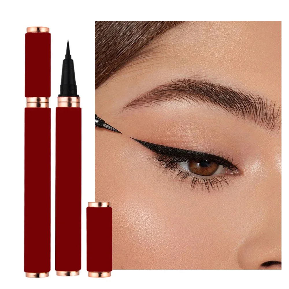 Peluche Liquid Eyeliner Private Label lunga durata impermeabile a prova di sudore Non sbavatura naturale Logo personalizzato trucco Bulk Cruelty Free