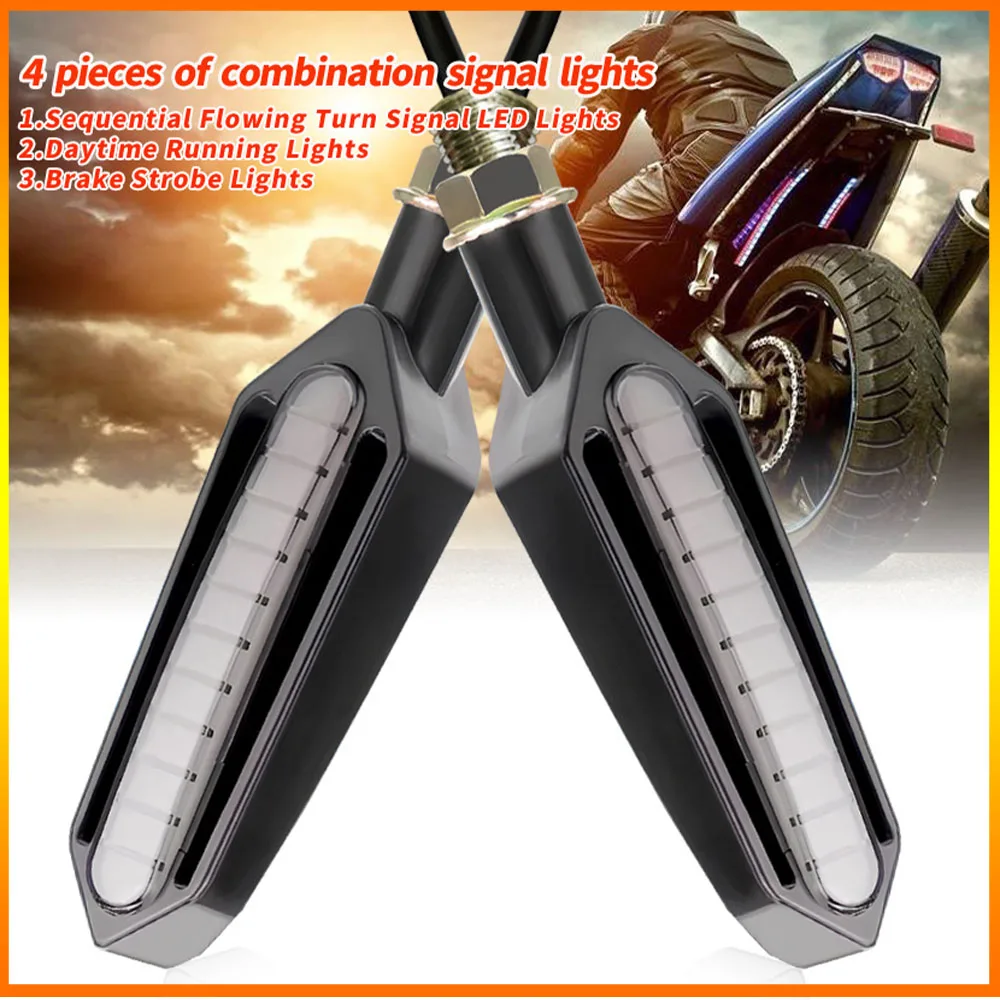 

Suitable For Motorcycle Modification With Flowing Turn Signals, Daytime Running Lights, Brake Lights E24 E-mark Certification