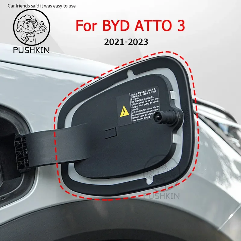 

Car Charging Port Dust Plug Protective Cover Rubber Sealing ring charging port sticker For BYD Atto 3 EV 2022 2023 Accessories