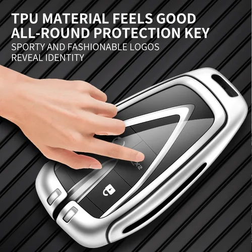 Imagen 2 del producto Funda para llave de coche de aleación de Zinc para unidad Changan Eado CS35plus CS55plus CS75plus llaveros inteligentes protegidos accesorios interiores