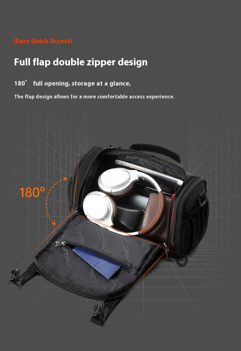 Tigernu Herren-Umhängetasche, taktische Umhängetasche, Herrentaschen, Outdoor-Tasche, Fahrrad-Hängetasche, Sport-Radsport-Umhängetasche, Messenger-Tasche – Detail 5