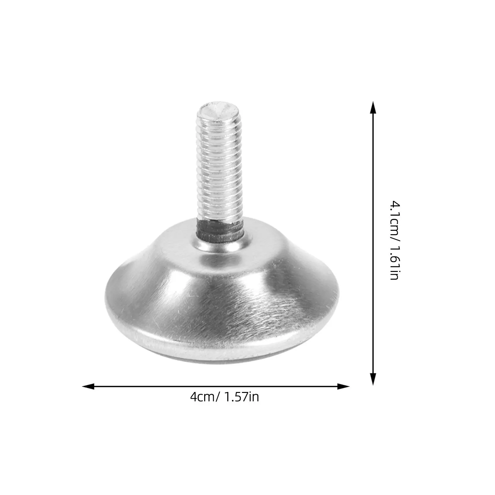 20pcs Adjustable Furniture Leveling Feet M8x25mm Threaded Round Glide Pads for Tables, Chairs, Sofas, Floor Protection