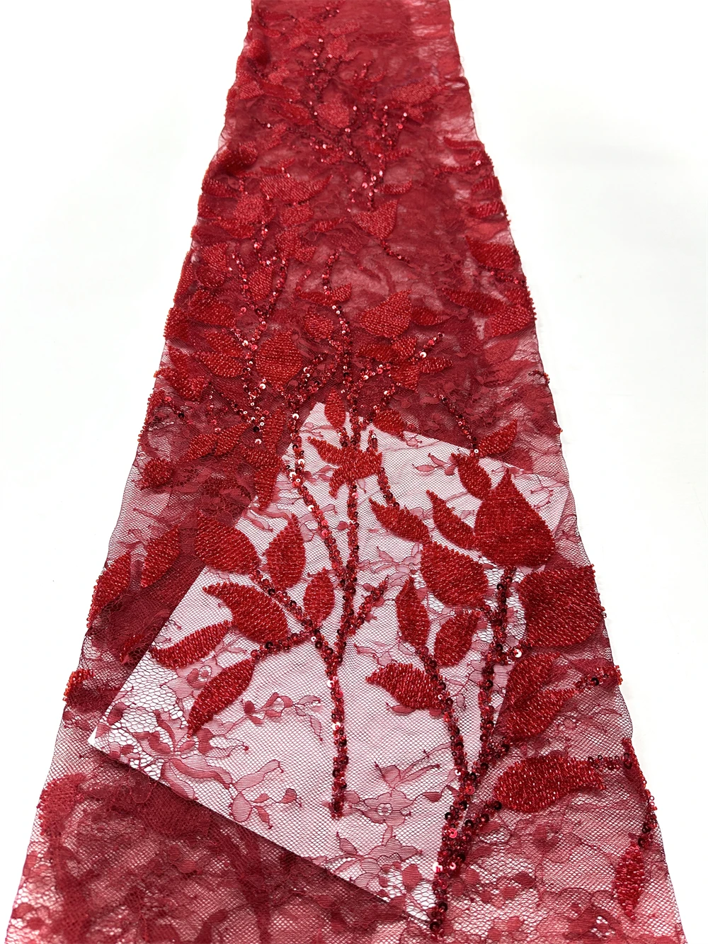 

African Lace Fabric 2025 Sequins Beaded Embroidery Groom Nigerian Bridal High Quality French Tulle Lace Fabric For Wedding