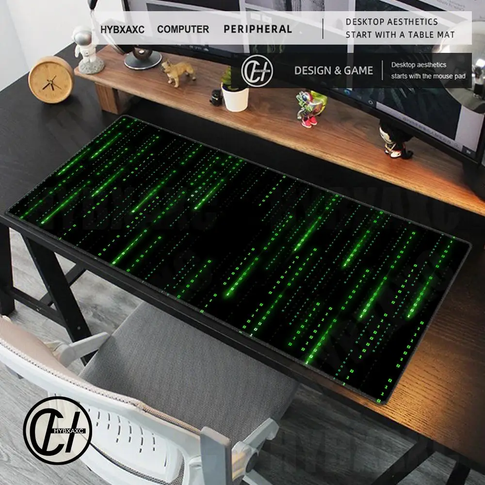 Code Data Art Large Gaming Accessories Mouse Pad Hacker Anime Non Slip Mousepad Office Laptop Original Desk Mat Speed XXL Carpet