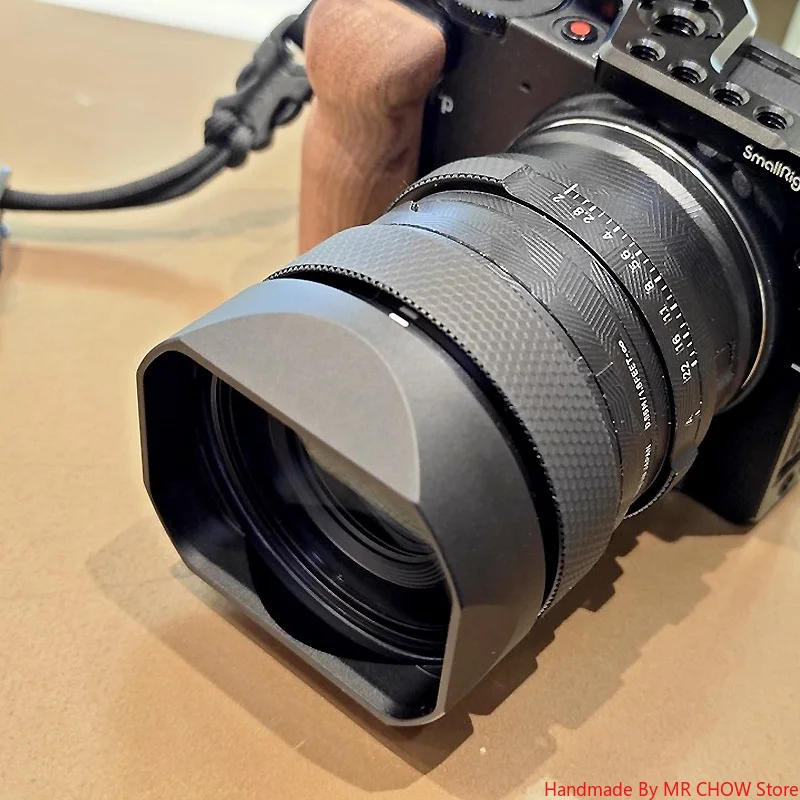 تصميم لسيجما 65 مللي متر F2 DG DN استبدال LH656-01 غطاء عدسة مربع حربة معدنية مع غطاء غطاء محرك السيارة المجاني