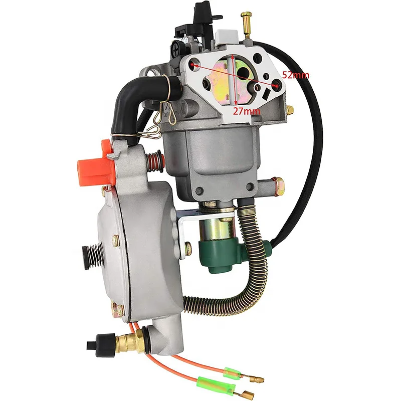 Dual Fuel Carburetor Manual LPG CNG 188 Carburetor Fit GX390 188F GX420 190F 11HP 13HP Gasoline Engine Spare Parts Carburator