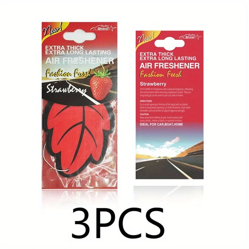 3-60 stuks Auto Luchtverfrisser Natuurlijk Geurende Thee Papier Auto Hangende Vanille Parfum Geur Bladsvorm Auto Accessoires Interieur