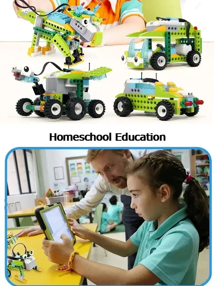 Picture 5: Core Programming STEM Kit Bluetooth App Control for Legoeds Motor Sensor Robot Building Blocks Bricks Education Learning Toy