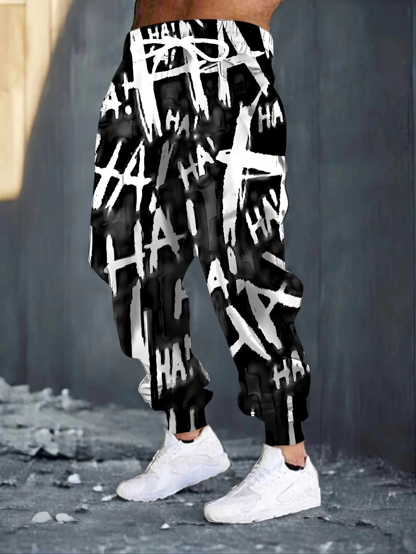 

Autumn Casual Roller Skating Street Sportswear Hip-hop Graffiti Printed Comfortable Men's Trousers Outdoors Male Sweatpants