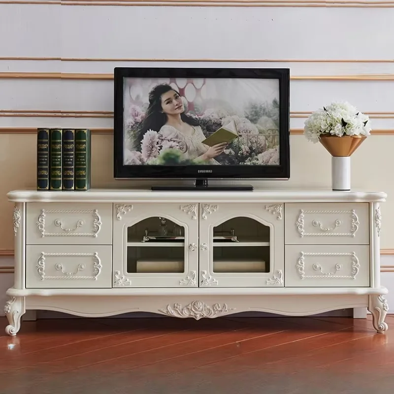Simple Cute Modern Tv Cabinet White Light Luxury Drawer Storage Tv Cabinet Home Modern Fernseher Schrank Living Room Furniture