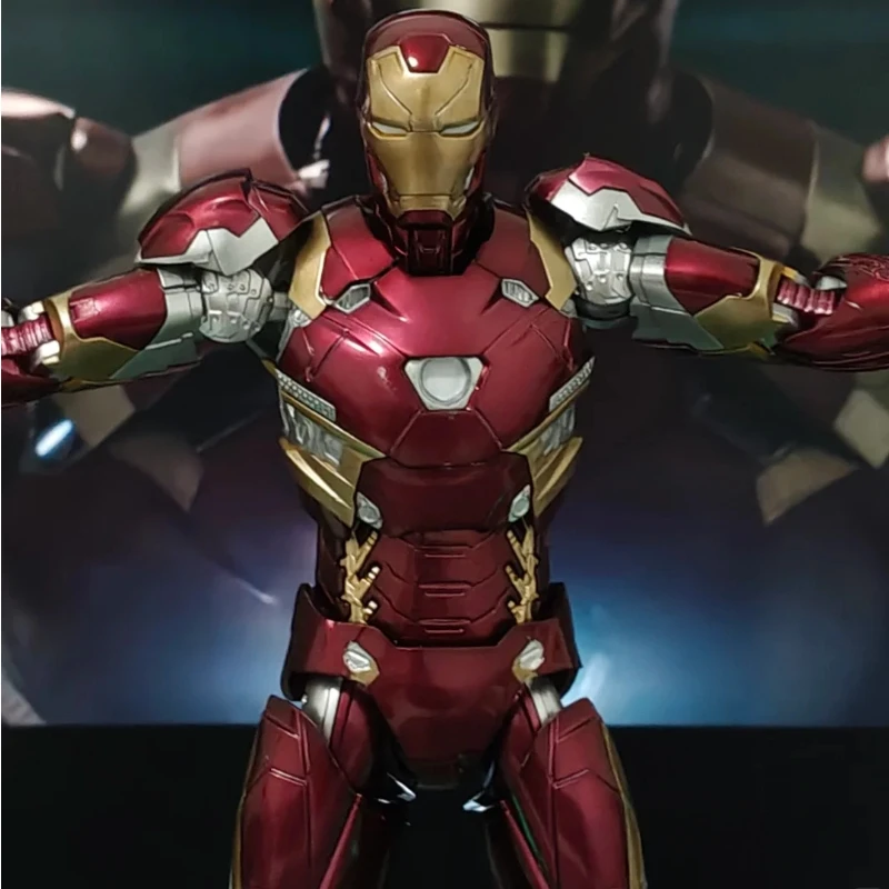 Official Authentic 1/12 Iron Man Mk46 Action Figure - Fondjoy Assembly Model Kit, Movable & Articulated Toy Gift For Boys