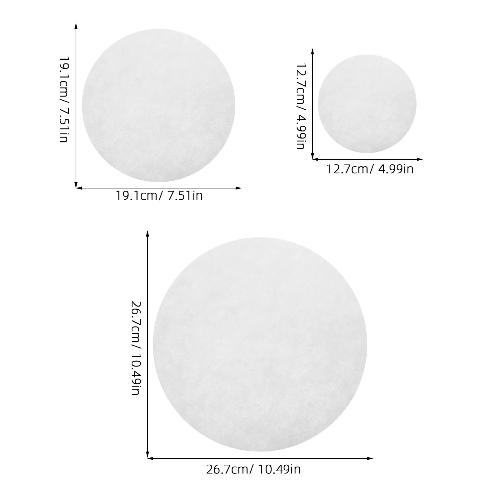 60Pcs Felt Dish Spacers Round Plate Dividers Buffers for Porcelain Ceramic Glass Plates Protectors Smooth Surface Tableware