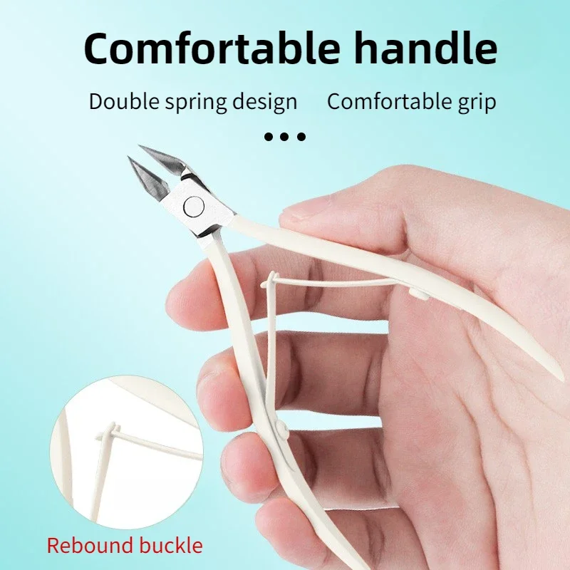 ‌Cuticle Scissors Stainless Steel Sharp Blade Durable Rust Free Nail Care Tool‌ view 3
