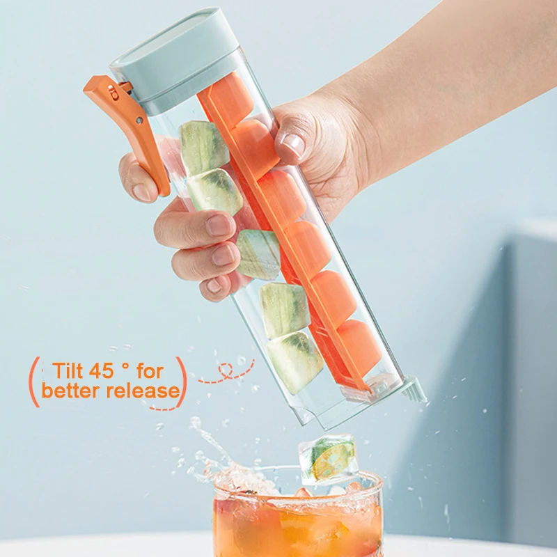 Creative One-hand Pressing ice Cube Mold DIY ice Cube Maker 3D ice Cube Tray Mould for Whiskey Cocktail Kitchen Bar Tool Access