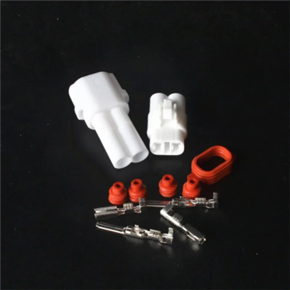 1SET/5SET 2P Waterproof  Connector 2.0 series White for the Automobile Motocycle  Harness plug