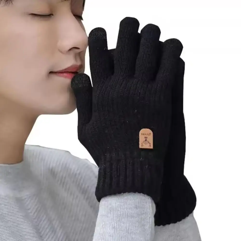 Women's Winter Gloves Thickened Men's Outdoor Cycling Gloves Connected Finger Gloves Finger Gloves Cotton New Style