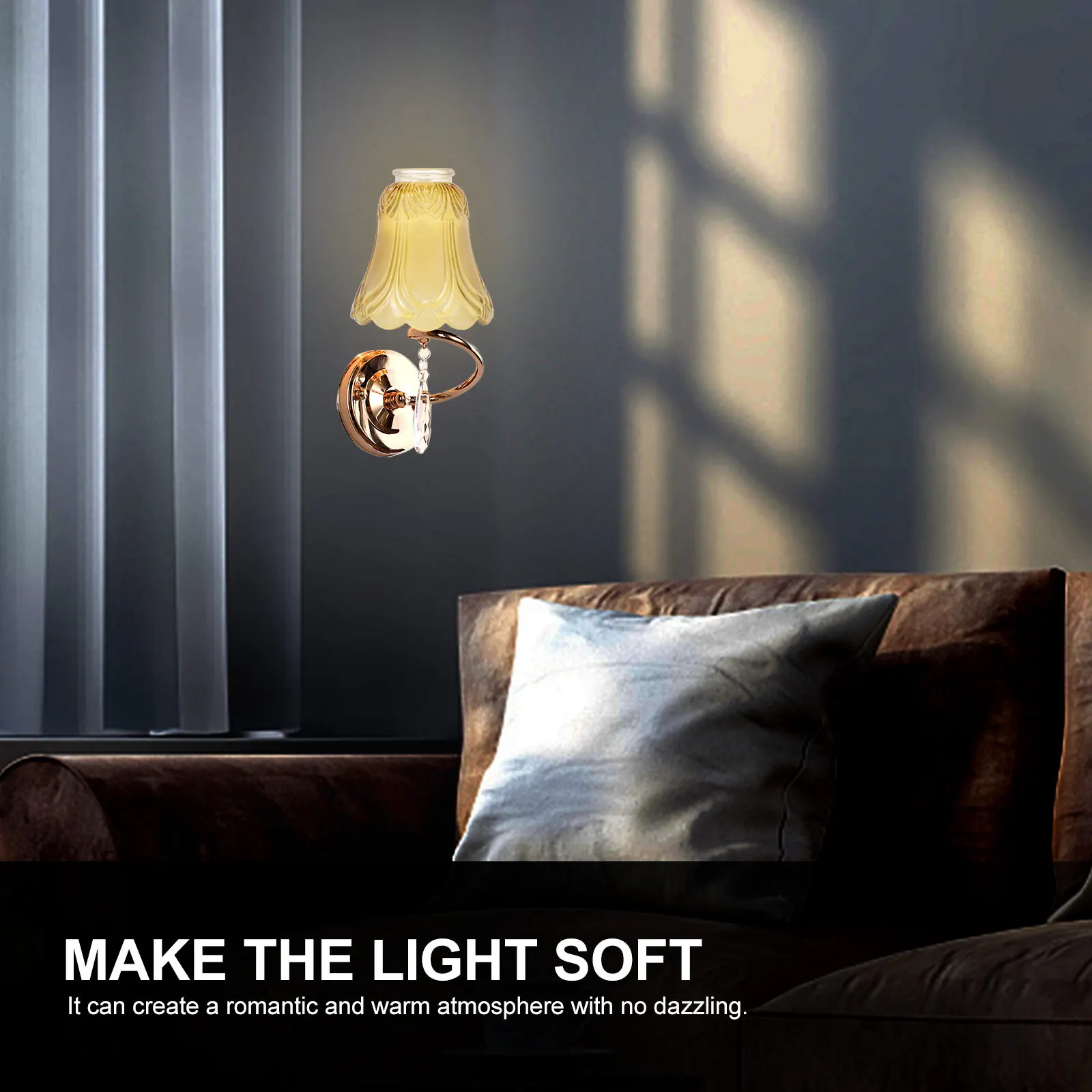 

2Pcs Durable Lampshade European Simple Design Optimal Light for Table Bedside Floor Lamps Lamp Cover Transparent Lamp Cover