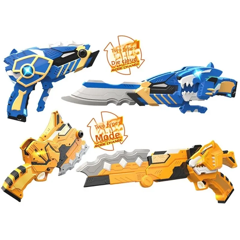 Mini agente especial equipe brinquedos para meninos transformando armas mecha forte espada arma de luz espada max crianças playset colecionável