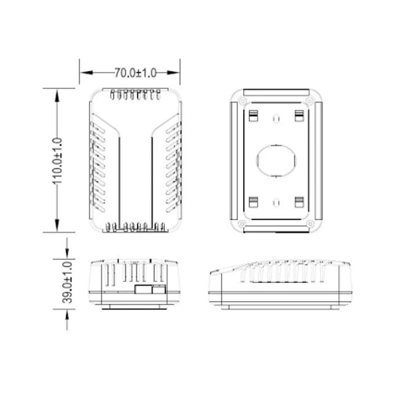 2026 New Veinasa IAQS007C Multi-Gas Indoor Air Quality Detector for CO2 Formaldehyde (HCHO) TVOC Standard Accuracy Plastic Mater
