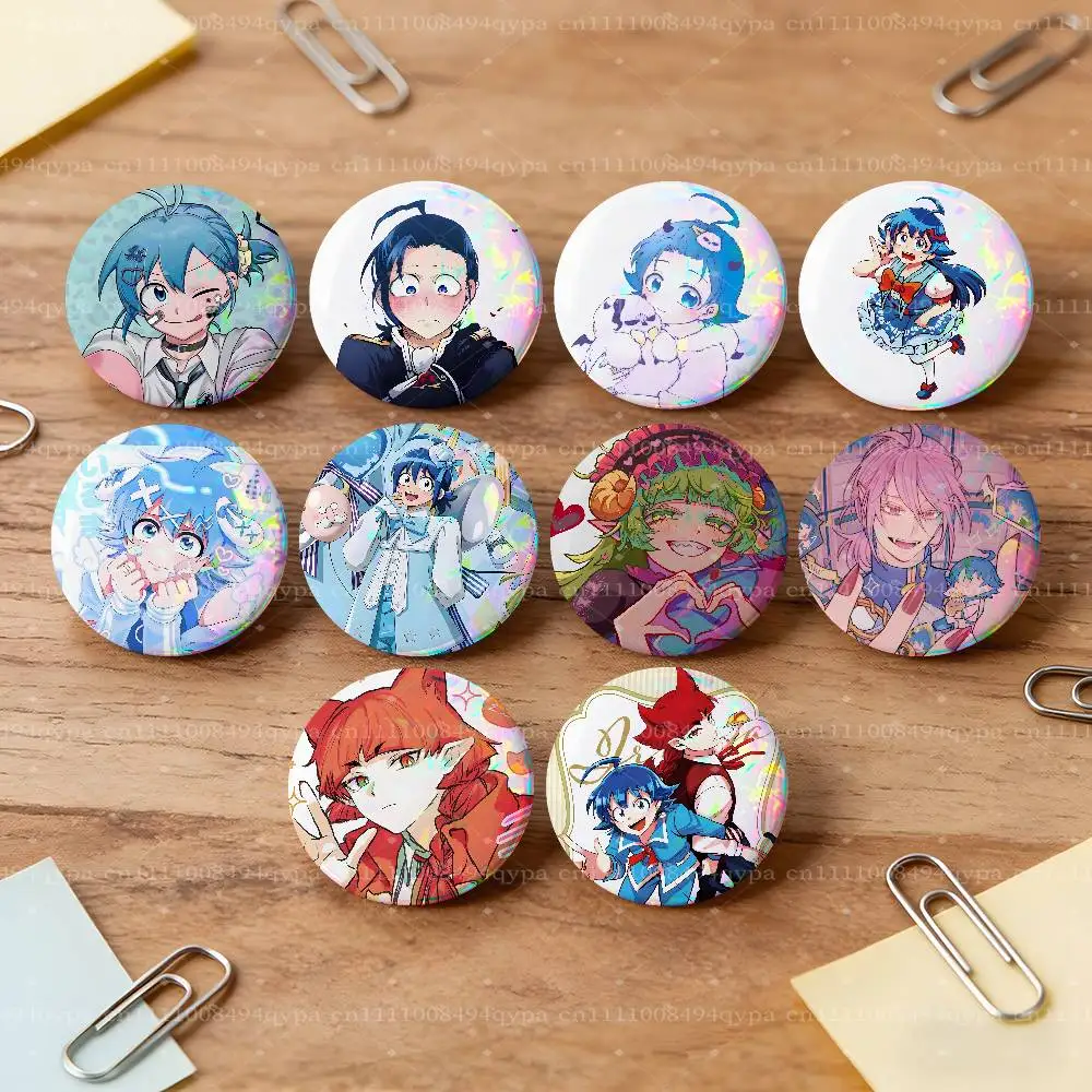 I-Iruma Kun Suzuki Button Pin Badges Decoration Gifts Merch Party Supplies Button for Accessories Art DIY Crafts Decor