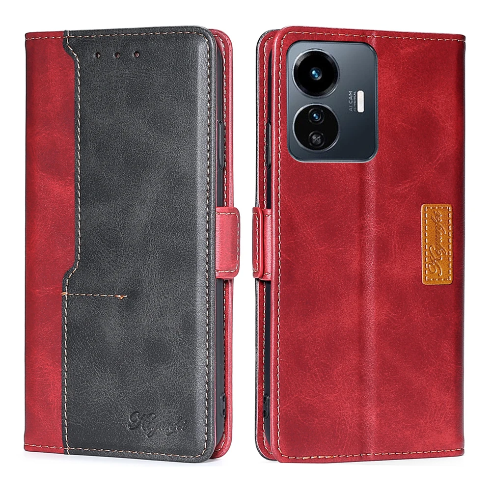 Magnetic Wallet Case for VIVO Y27 Y78T Y51S Y53S Y55S Y70S Y73S Y75 Y76 Y74S Y77 Y36 Y78 Plus Y73T T1X T2X Flip Cover Card Slots