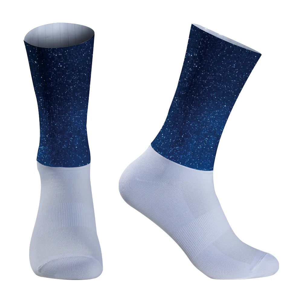 Summer 2024 New Bike Socks Cycling Team Silica Gel Non-slip Breathable Pro Racing Sports Aero Socks Men Women