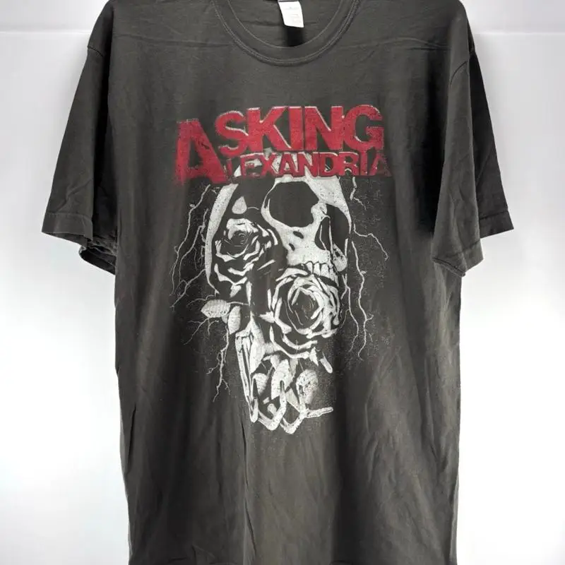 

Футболка с туром Asking Alexandria 2022. Мужская большая металлическая футболка See What's On The Inside.