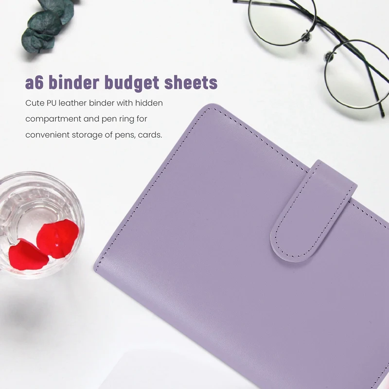 مجلد ميزانية TTKK A6 الساخن مع مظاريف بسحاب، منظم توفير المال لكتاب مخطط الميزانية، مظاريف نقدية لوضع الميزانية