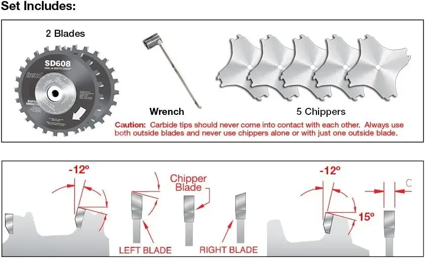 Freud SD608: 8" Dial-A-Width Stacked Dado Sets