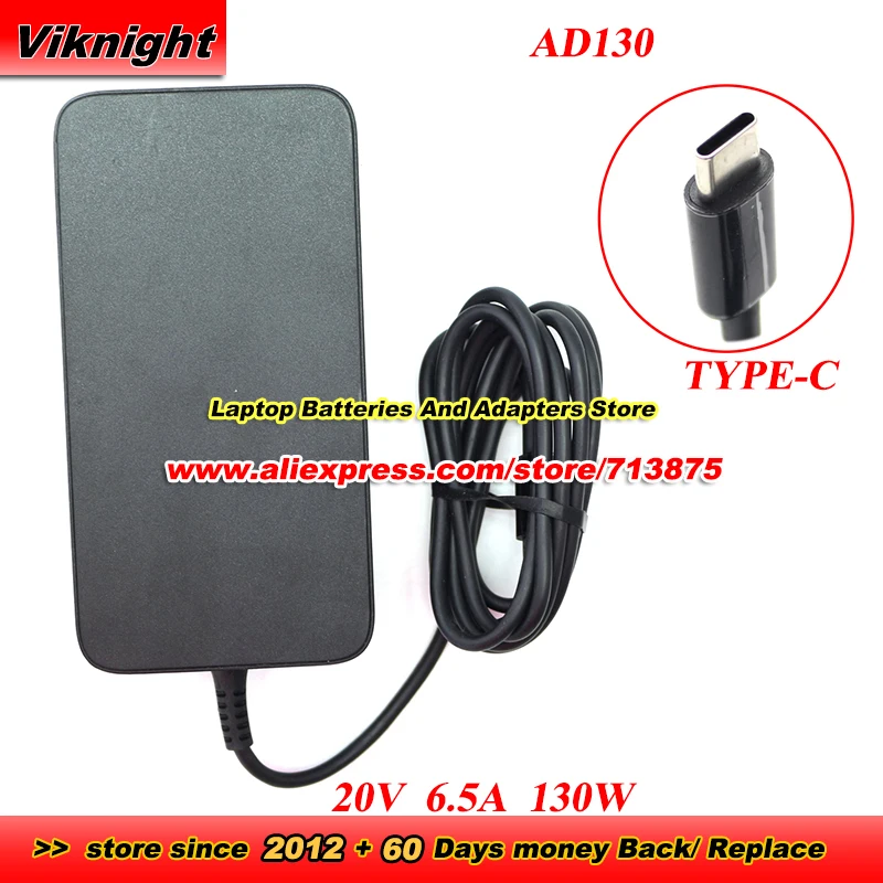 AD130 AC Adapter 20V 6.5A 130W Charger for XIAOMI Pro X 15 14 Type C USB-C Smart Power Adapter