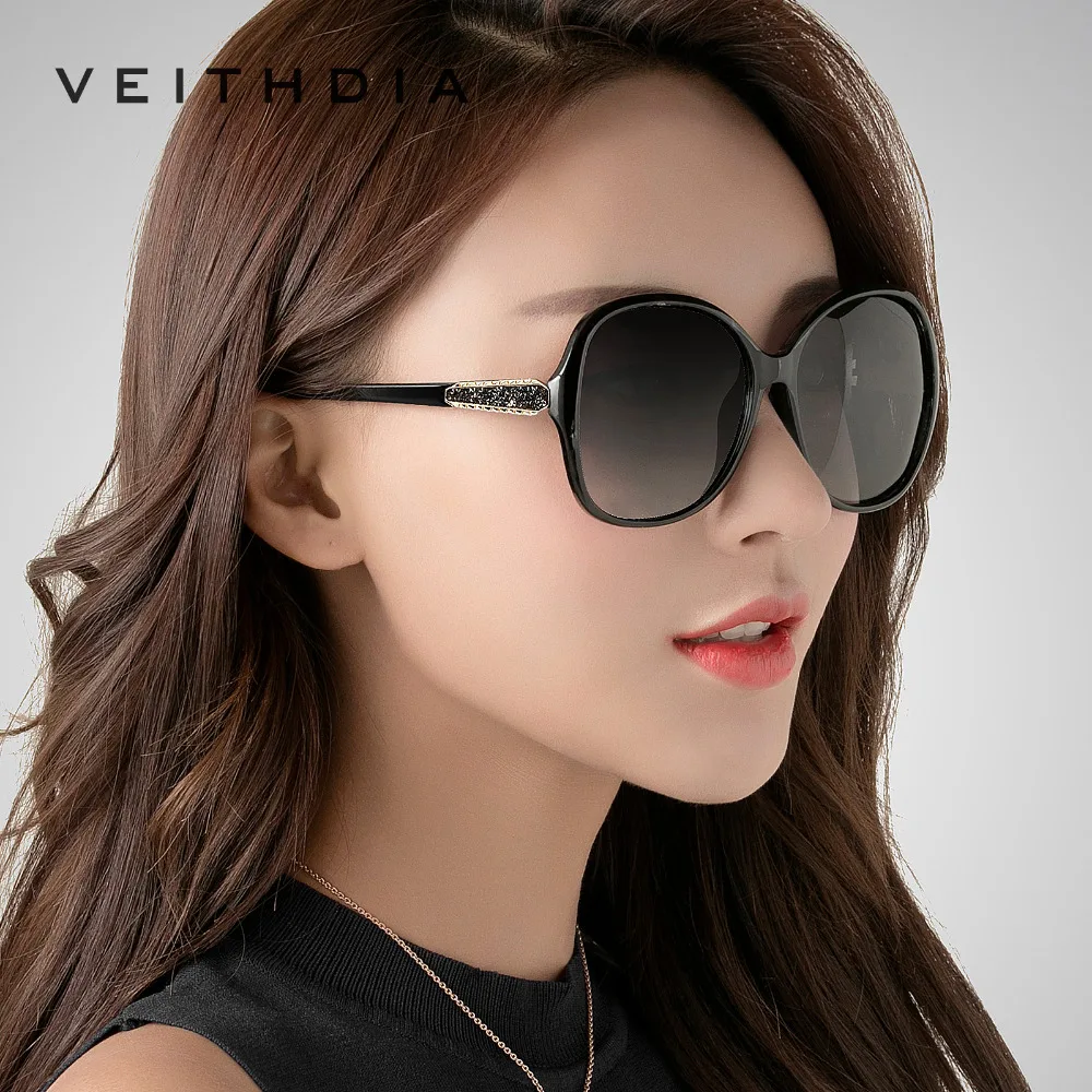 VEITHDIA Fashion Ladies Sunglasses Polarized UV400 Luxury Butterfly Vintage Designer Female Sunglasses Eyewear For Women VS3025