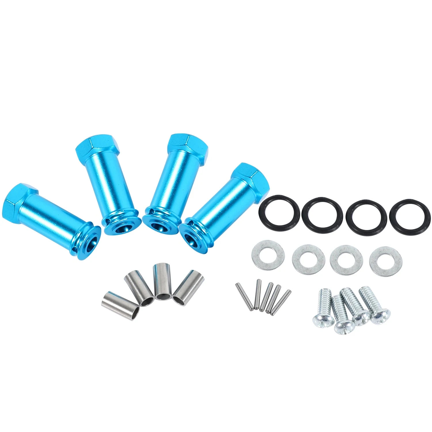 At12 alumínio 12mm hex hub 24mm adaptador de extensão roda espaçador ampliador para 1/18 wltoys a959 peças atualização caber a949 a969 a979 rc