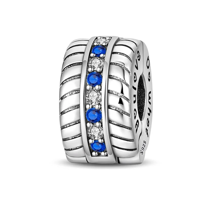 

Новые оригинальные синие плетеные бусины-шармы из стерлингового серебра 925 пробы для женщин, подходят для браслетов, для самостоятельного изготовления украшений, подарки на свадьбу и годовщину