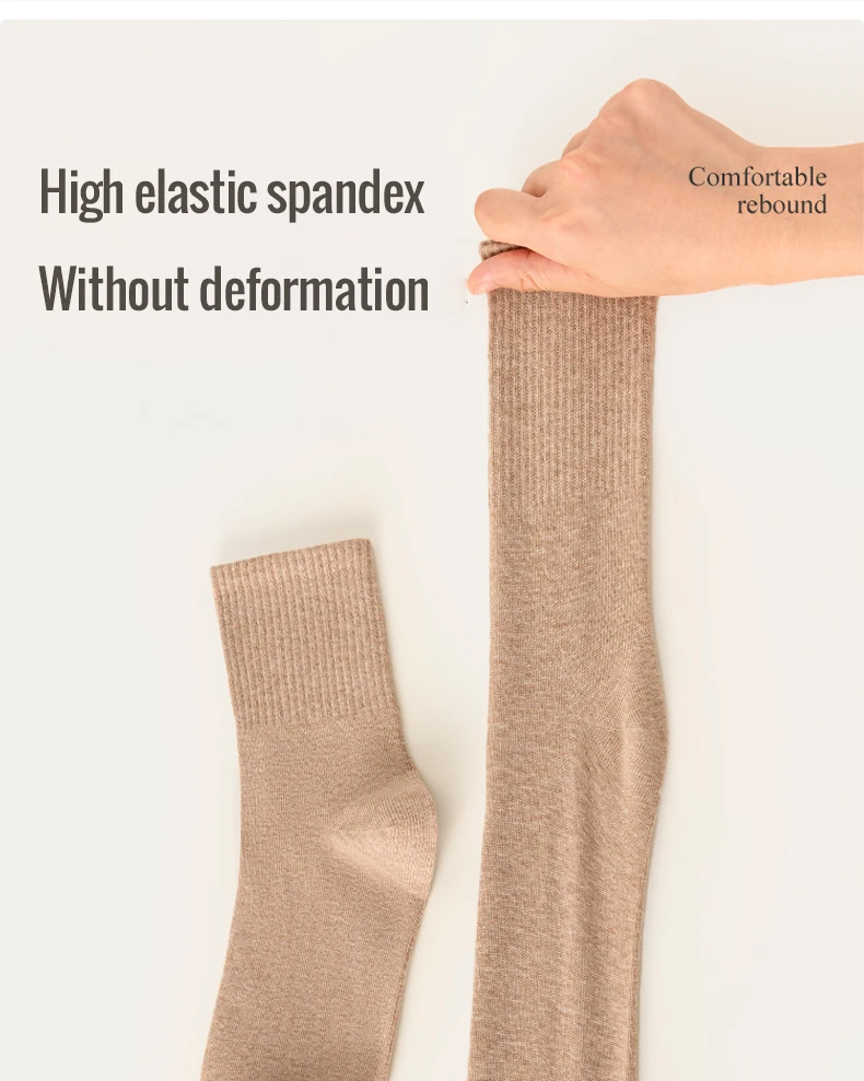 5/10 Pairs 95% Gekämmte Baumwolle Socken Männer Business Kleid Lange Socken Weiche Atmungsaktive Frühling Sommer Bunte Socke Für Mann 5 Paare/los – Detail 9