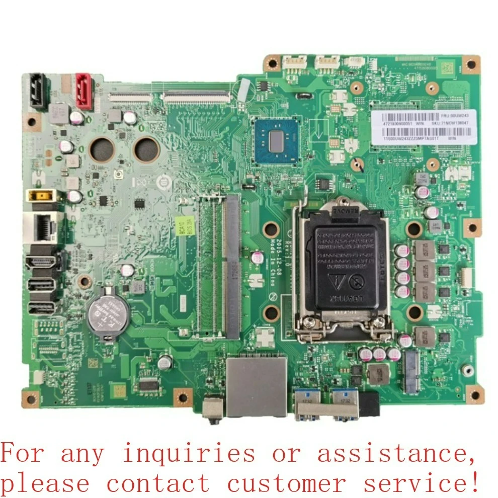 

For Lenovo AIO 700-22ISH 300-20ISH LA-C933P S4150 main board 00UW140