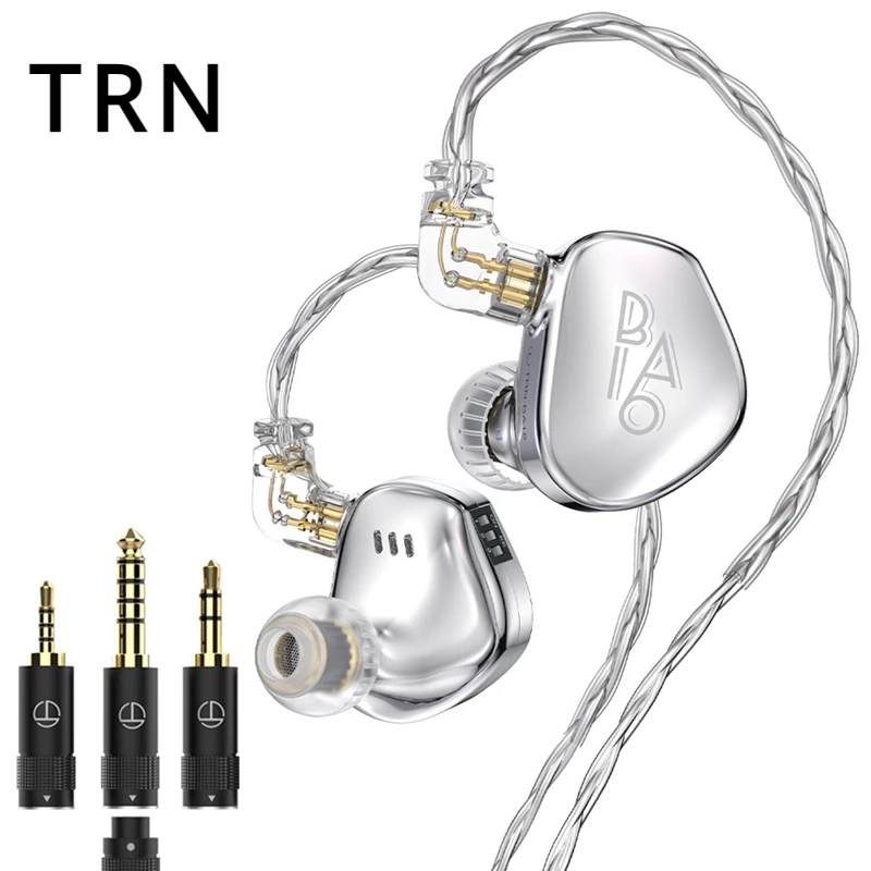 

TRN BA16 In-Ear HIFI Earphones 32BA Driver Unit Balanced Wired IEMs Monitors Headphones Tuning Switch Cancelling Earbuds Headset