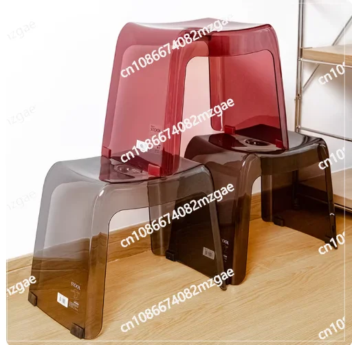 

Стул-сиденье для душа для пожилых людей и взрослых, прозрачный, из PCTG-пластика, дизайнерский, противоскользящий, для дома и ванной комнаты