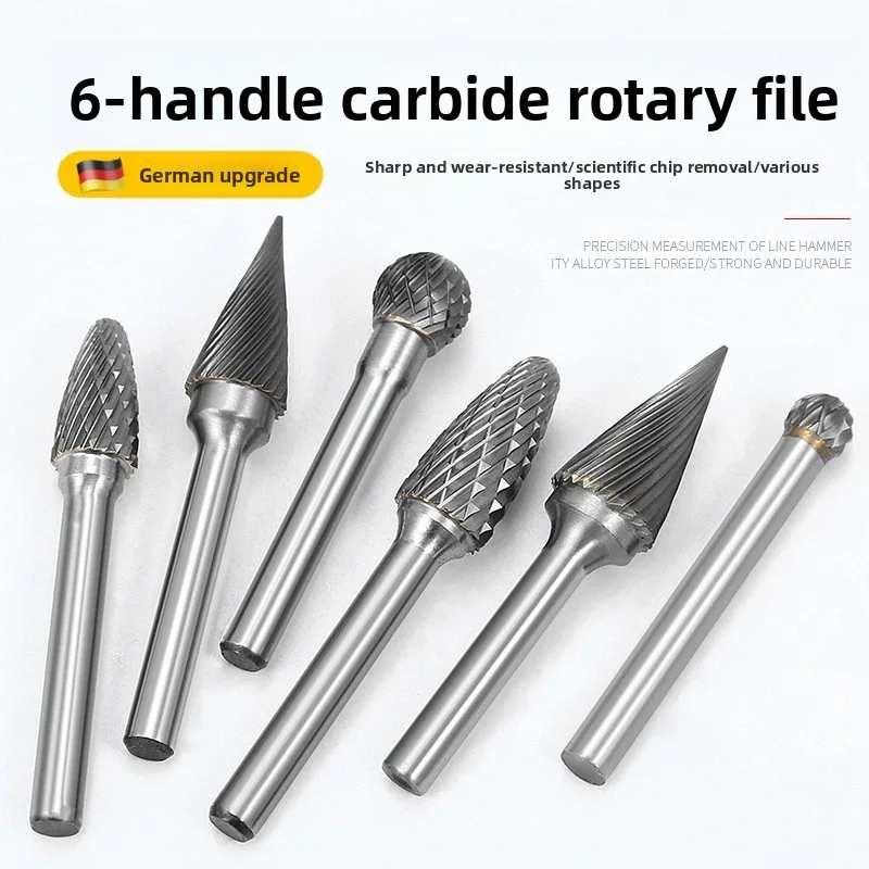 

Tungsten Steel Milling Cutter Rotary File Grinding Head / Stainless Steel Reaming Grinding Bit / 6mm Carbide Inner Grinding Head