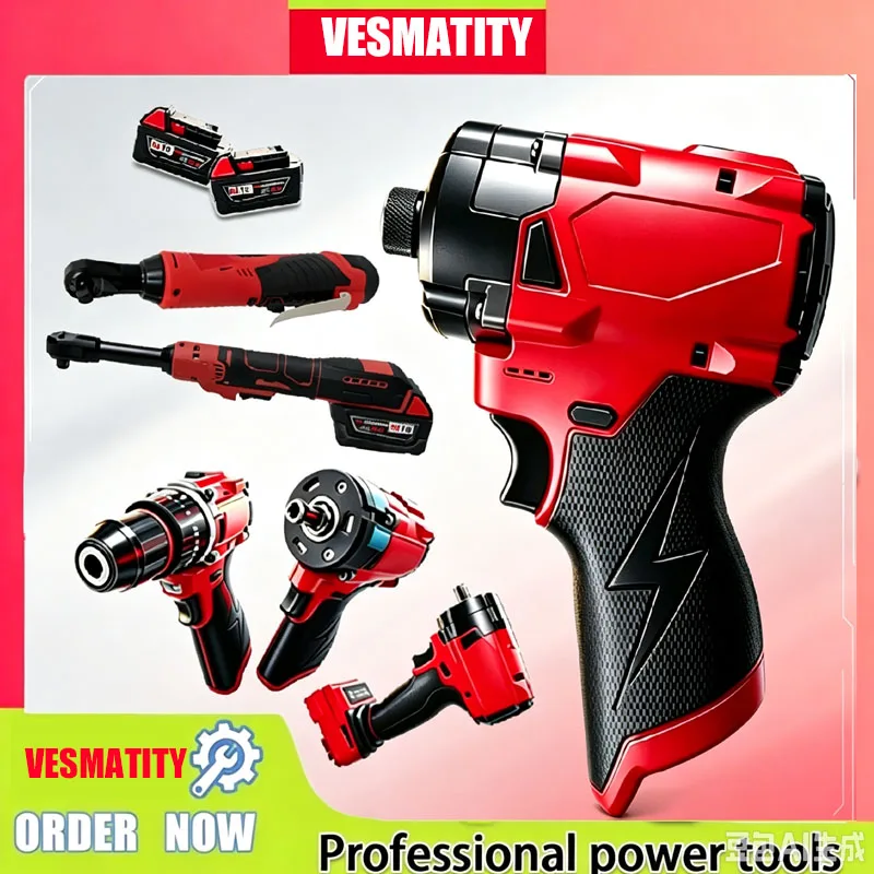 Fit Milwaukee Wireless Brushless Electric Tool High Torque Impact Wrench Impact Driver Angle Grinder Cordless Power Drill Tools
