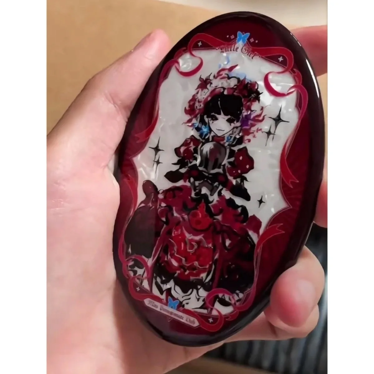 Identity 5: Fandougu 作曲家エクスプローラー少女楕円形ダブル フラッシュ バー自家製周囲のキビ バッジ