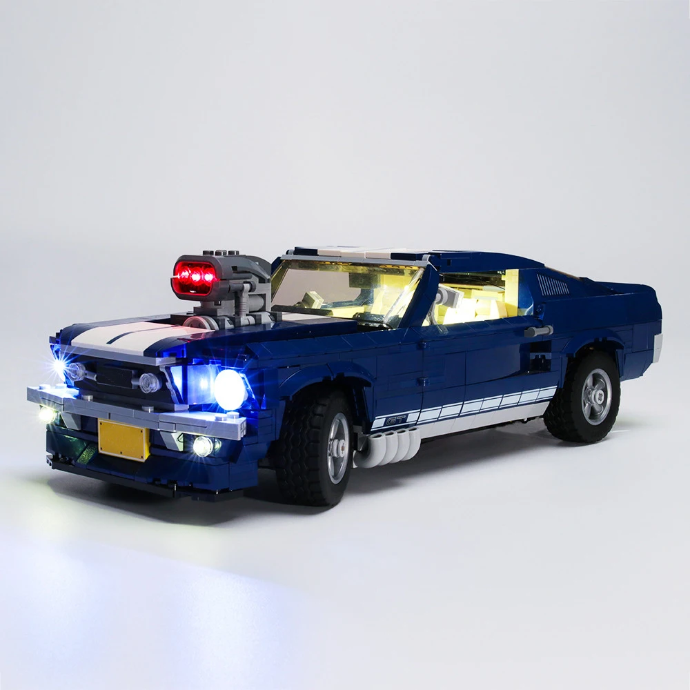 LED lighting kit building block 10265 compatible 21047 Ford Mustang (Only the lights)